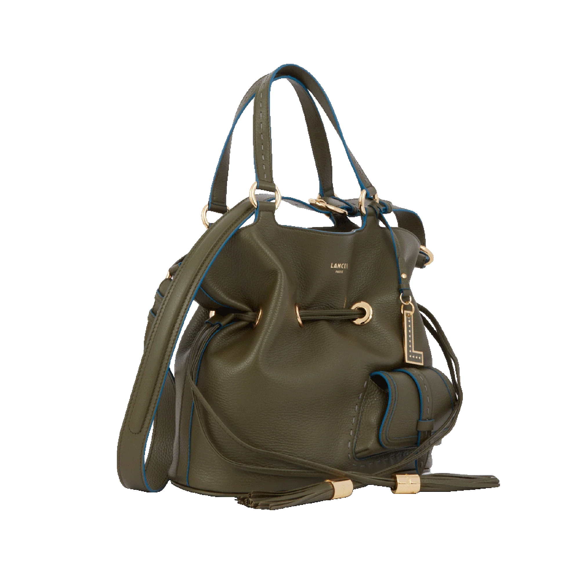 Sac seau S Premier Flirt de Lancel-Kaki fonce