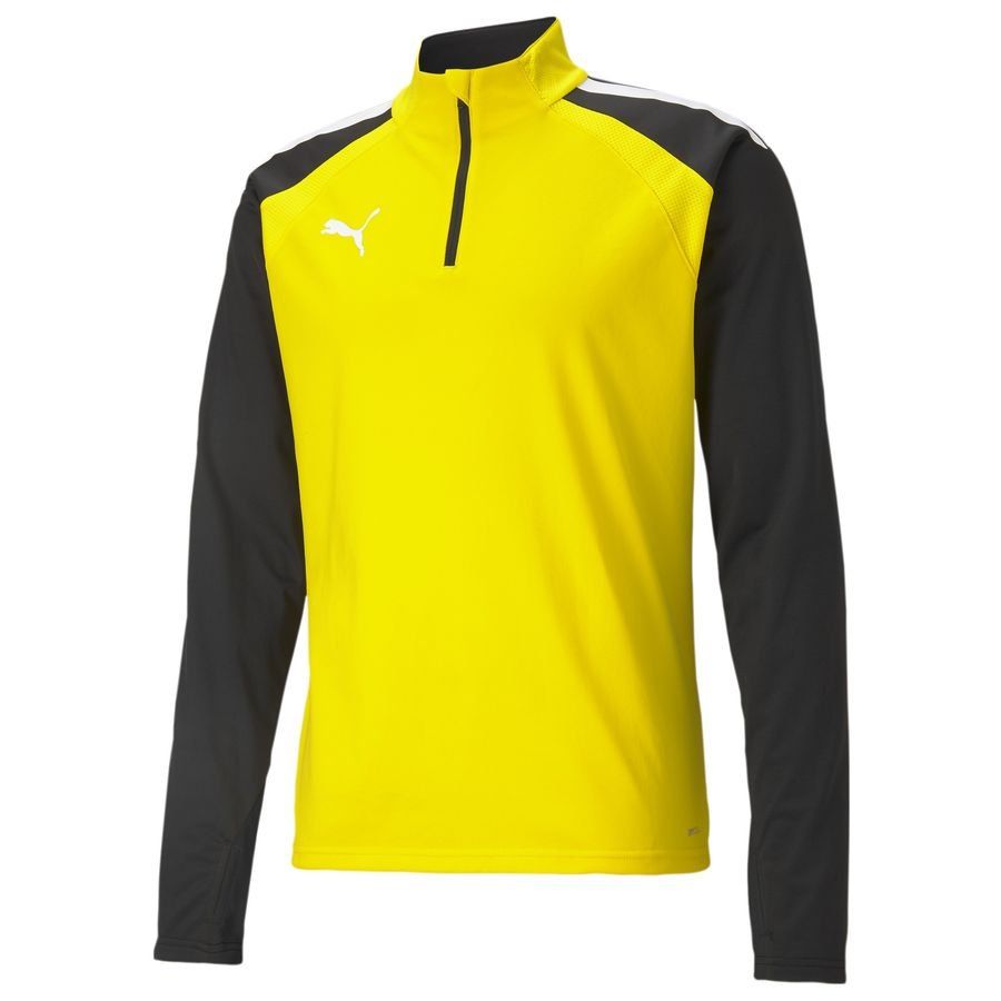 PUMA Maillot d'Entraînement teamLIGA Fermeture Éclair 1/4 - Jaune/Noir