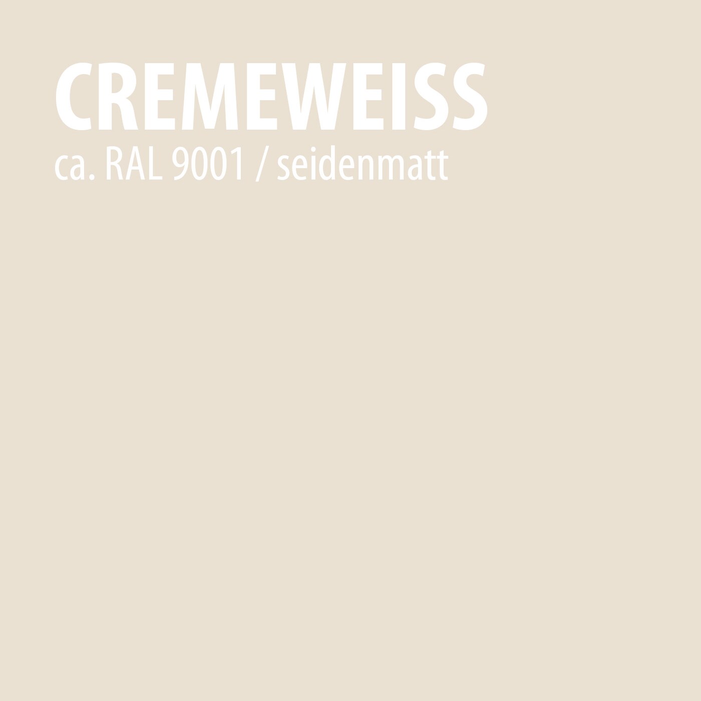 BAUFIX Buntlack cremeweiss seidenmatt, 1 Liter, Lackfarbe