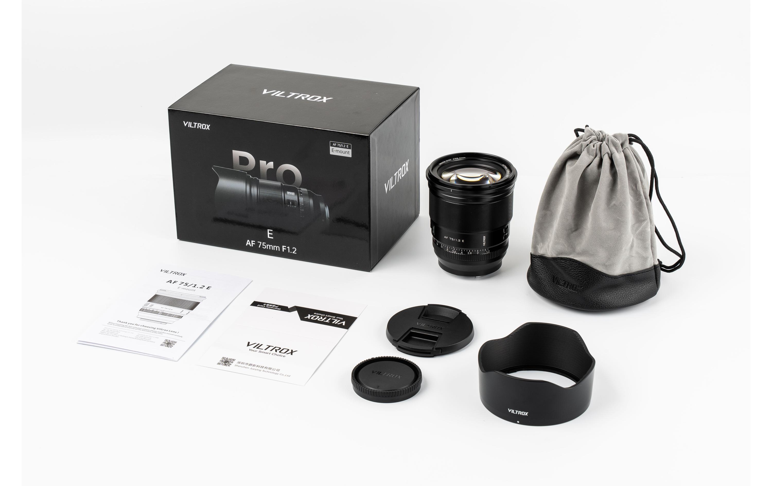 Festbrennweite AF 75mm F/1.2 – Sony E-Mount<br>APS-C-Prime-Objektiv mit Autofokus und grosser Blendenöffnung