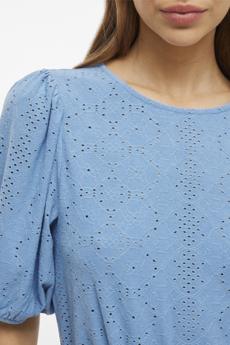 Vila blauwe dames t-shirt