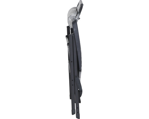 Siena Garden RPET kampeerstoel, 67,5 x 61 x 121 cm, antraciet