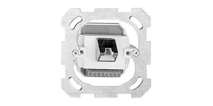 Feller EDIZIOdue Netzwerkdose UP 1x RJ45, geschirmt Netzwerk Steckdose ITplus RJ45, geschirmt, weiss
