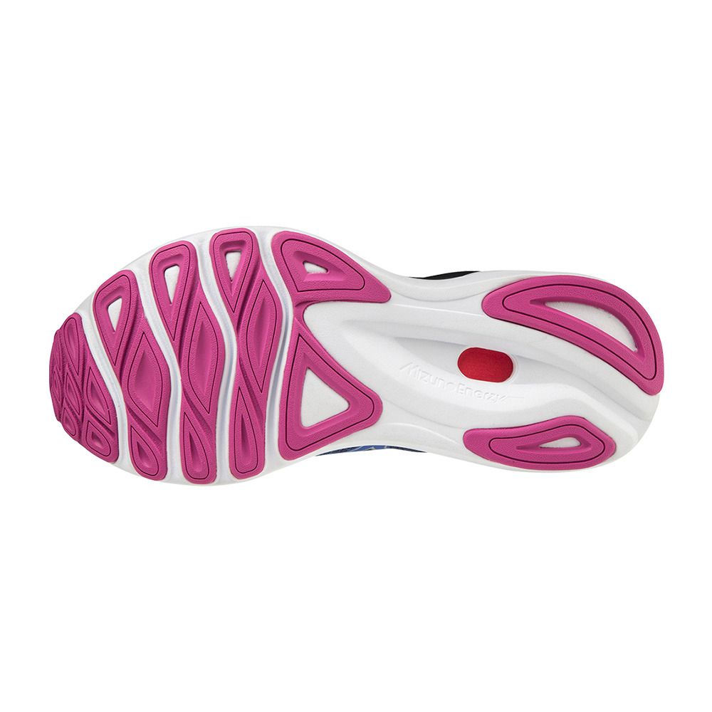 Mizuno WAVE SKYRISE 3 - Chaussures running Femme amparob/silver/festivalf
