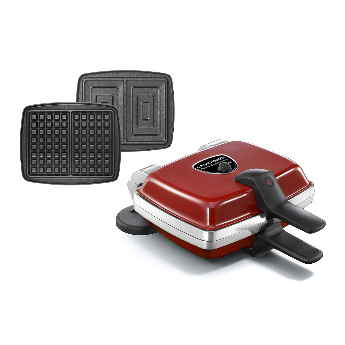 LAGRANGE<br>Máquina de Waffles Super 2 Antiaderente, 2 conjuntos de placas 039