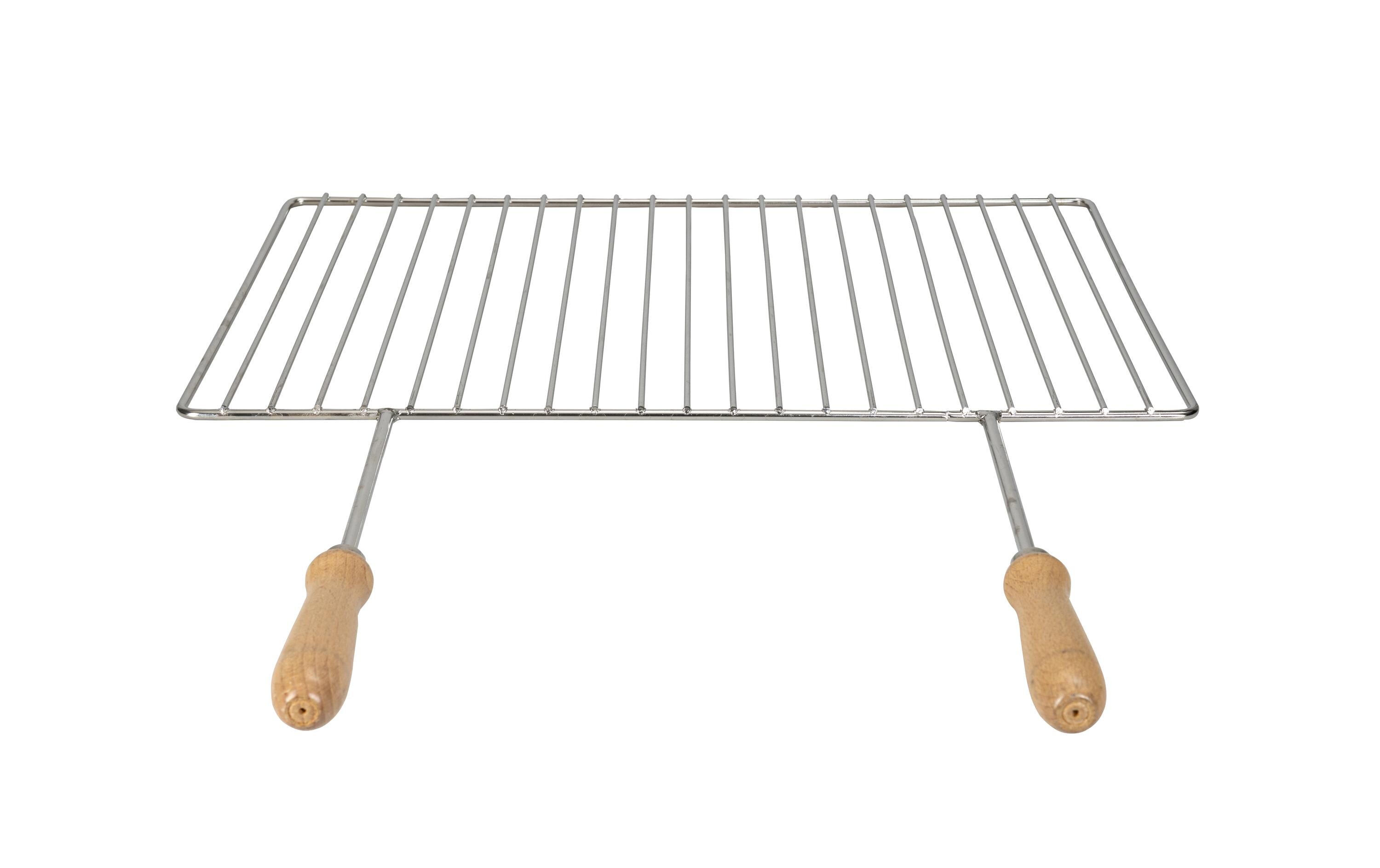 Einschieberost, 53 x 37 cm, EdelstahlRost für Grill, Feuerstelle, Cheminée