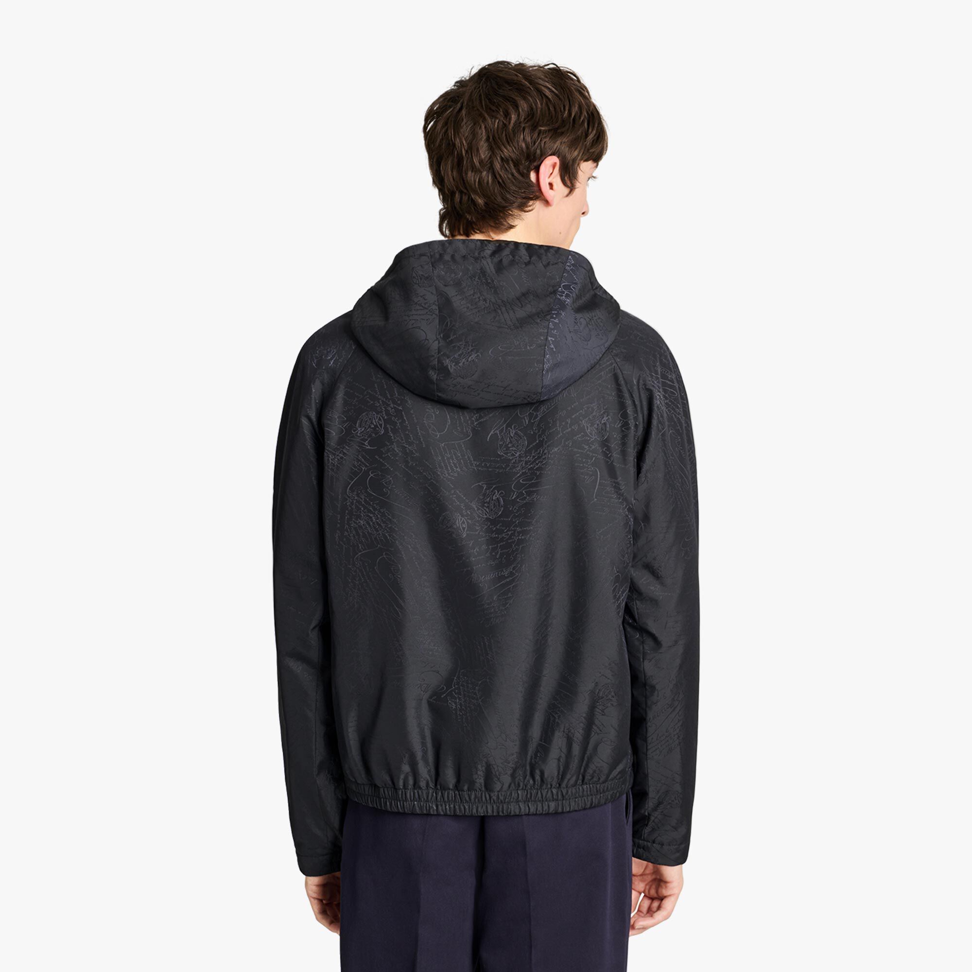 B-Way En Nylon Scritto Ouatine