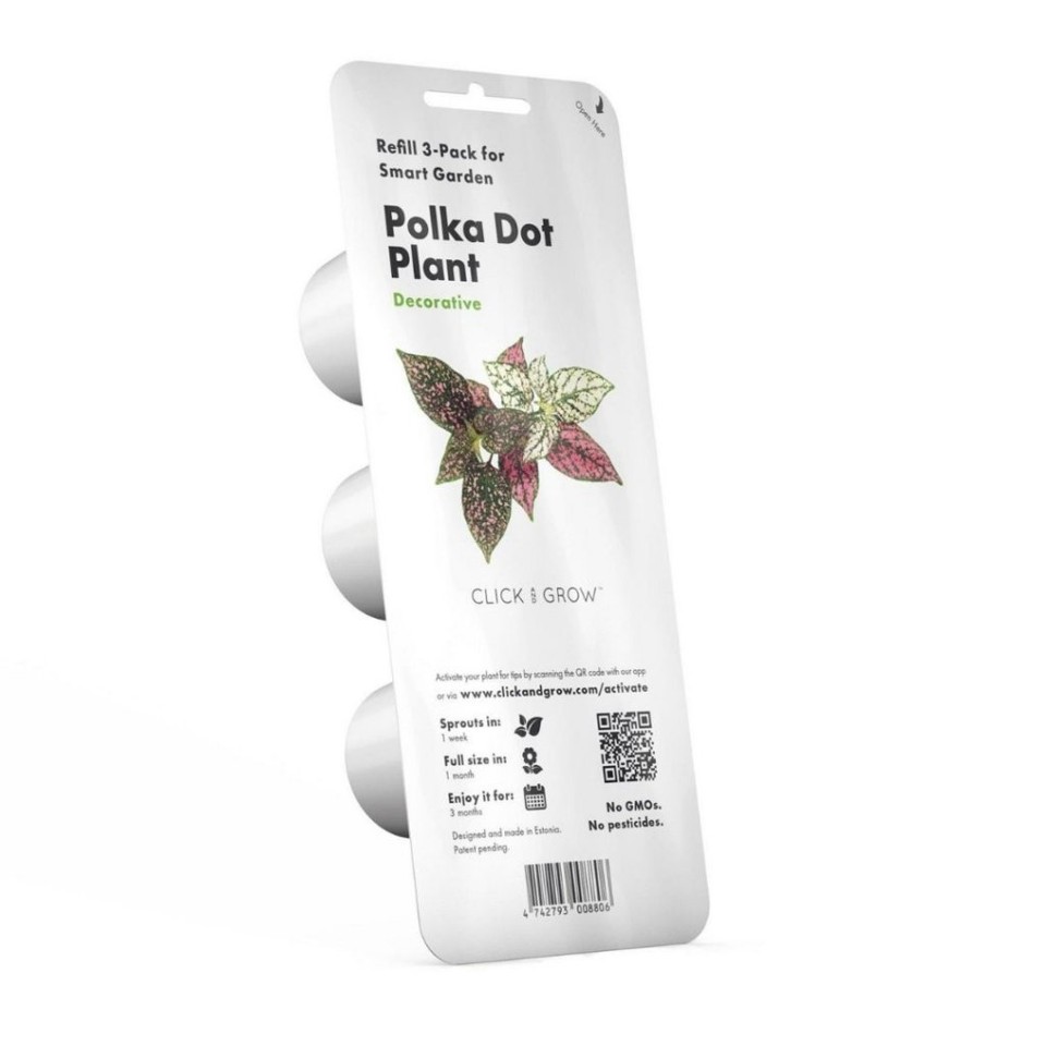 Click and Grow - Smart Garden Refill 3-pack - Polka Dot Plant (SGR48X3)