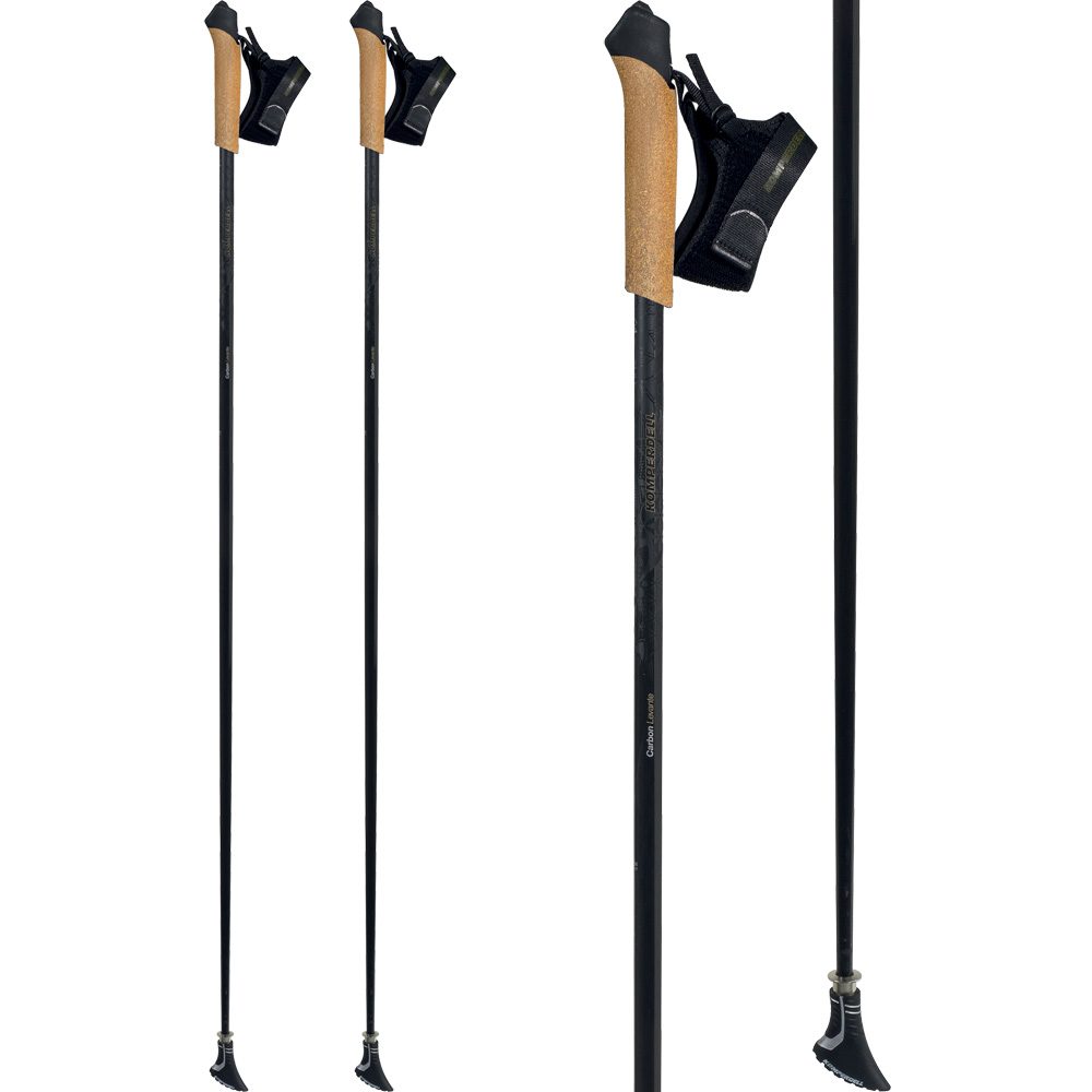 Komperdell Lavante Carbon Pure Nordic Walking Stöcke schwarz
