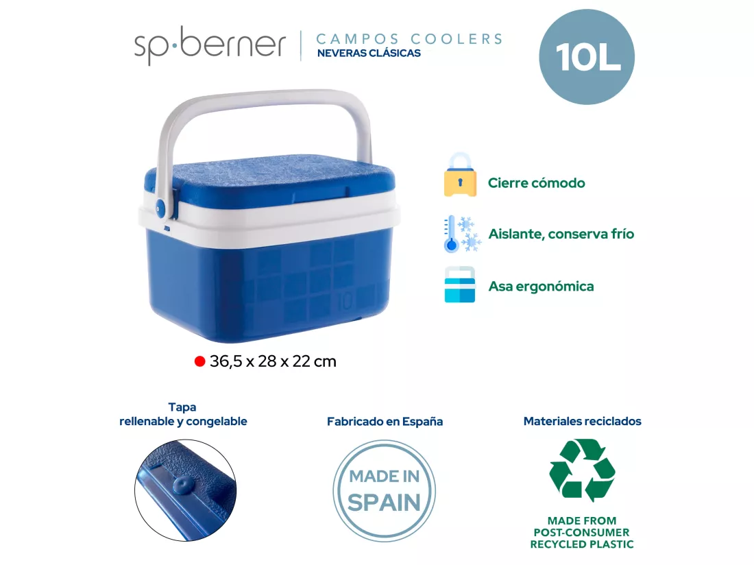 Réfrigérateur 10l bleu campos