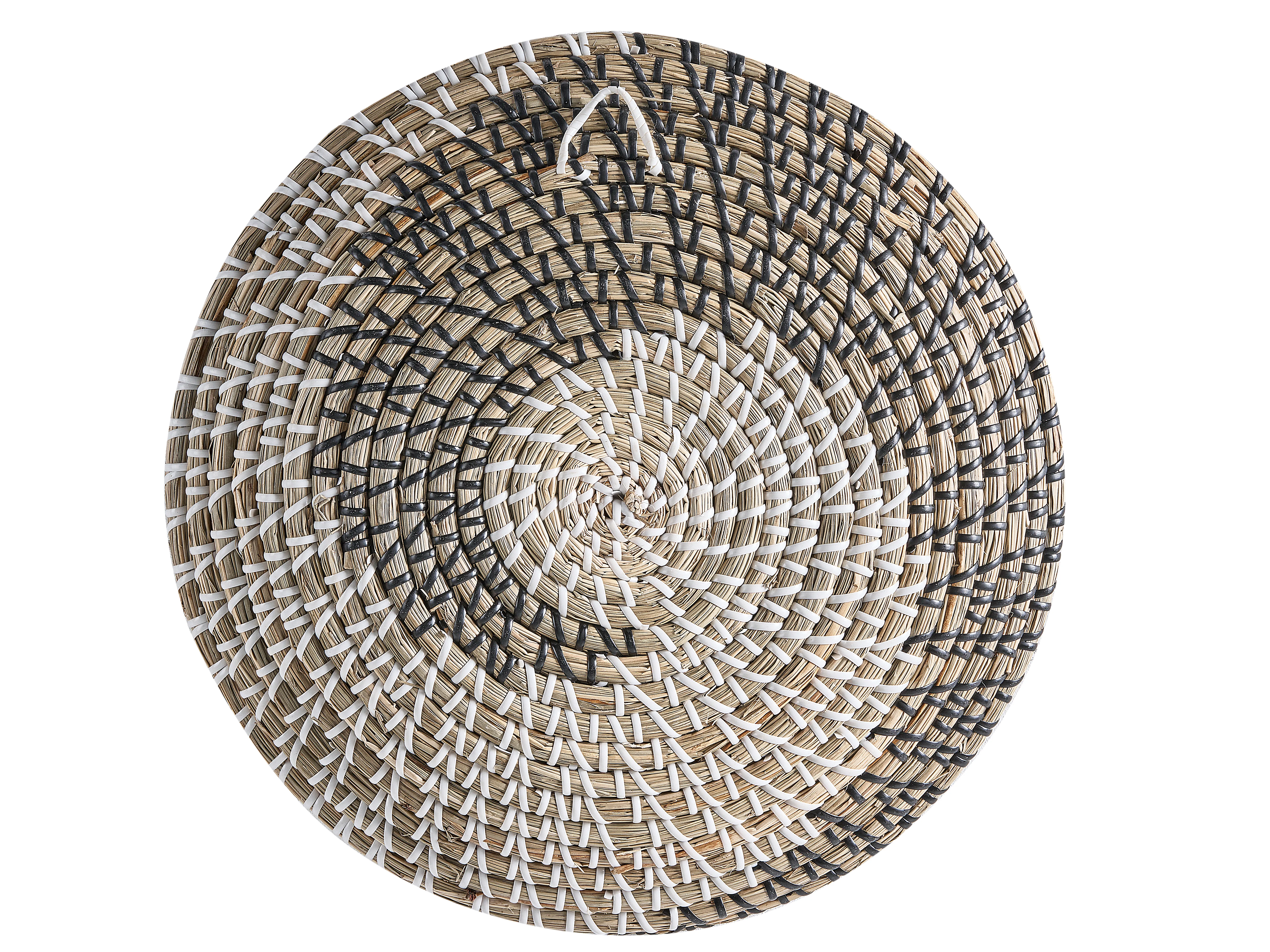 Set van 3 hangende decoraties CANTHO Zeegras 40/35/20 cm Zwart