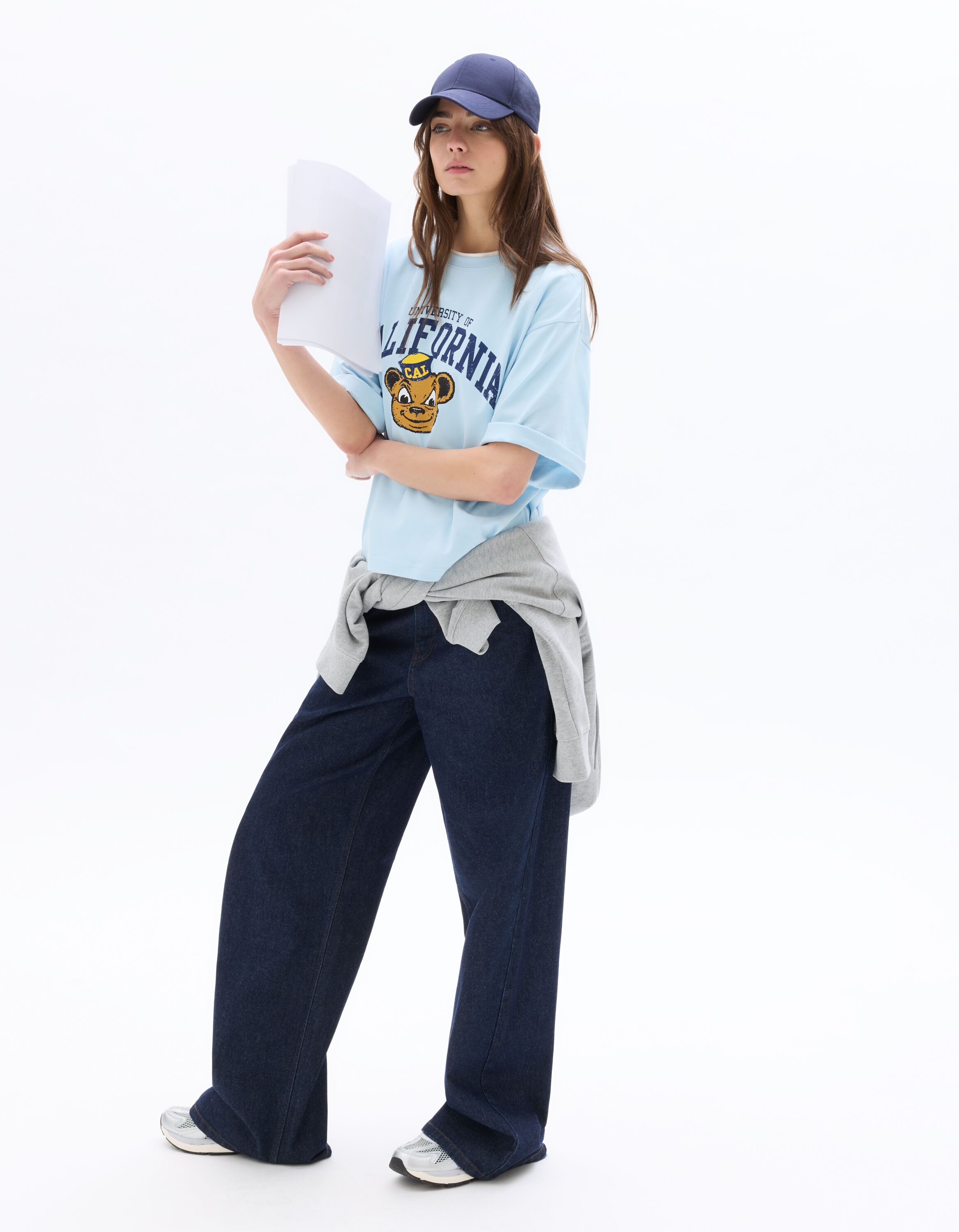 Berkley University - T-shirt 100% coton bleu