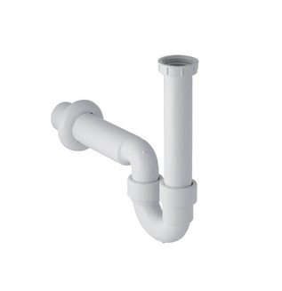 Geberit kunststof sifon 50mm v. wastafel en gootsteen wit