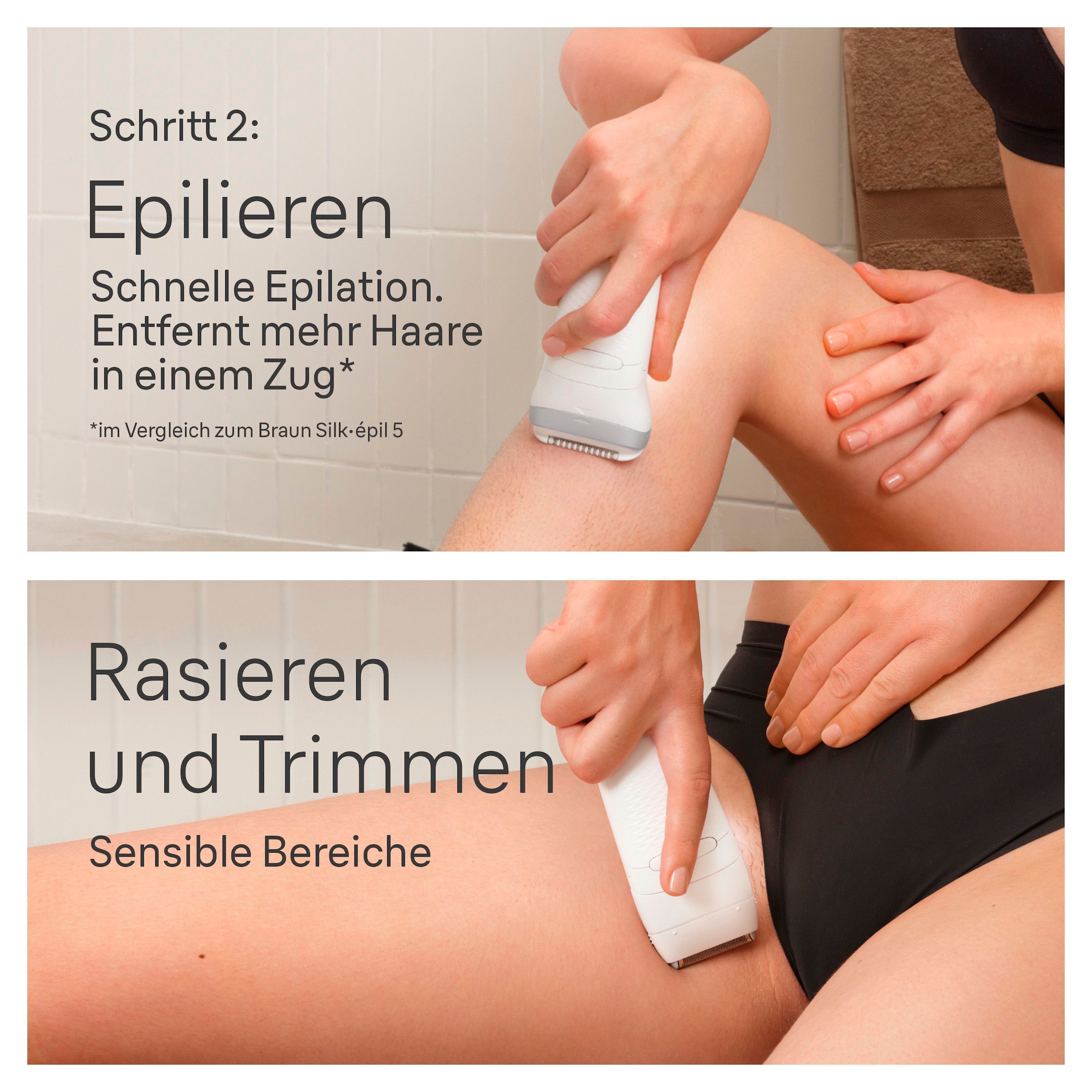 Braun Epilierer »Silk-épil SkinSpa 7 7-081« Rasier- & Trimmeraufsatz, Mini-Rasierer, Wet&Dry