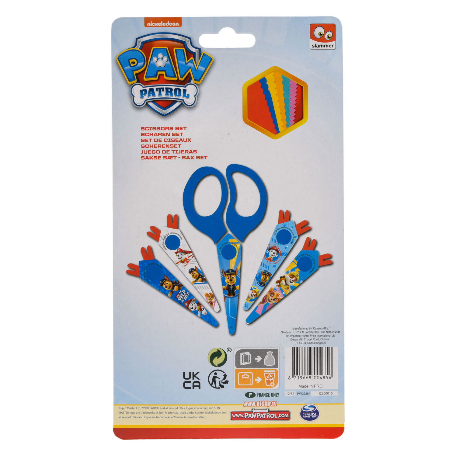 PAW Patrol Schaartje met 5 Kartelbladen