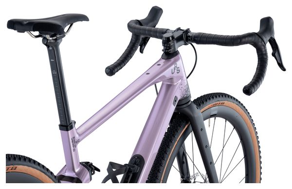 Vélo de Gravel BMC URS 01 LT One Sram Force eTap AXS / GX Eagle AXS 12V 700 mm Violet Pearl 2024