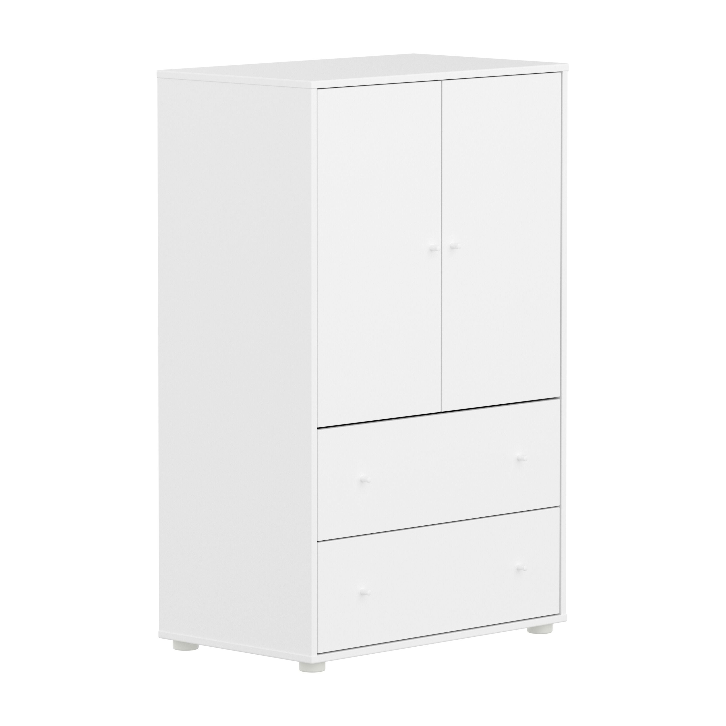 Flexa SAGA Schrank - Weiss / B: 75.0 cm x T: 45.0 cm x H: 120.0 cm