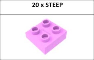 Alpha BoosterZ Track Connectors Steeper Byggesett 20 Deler