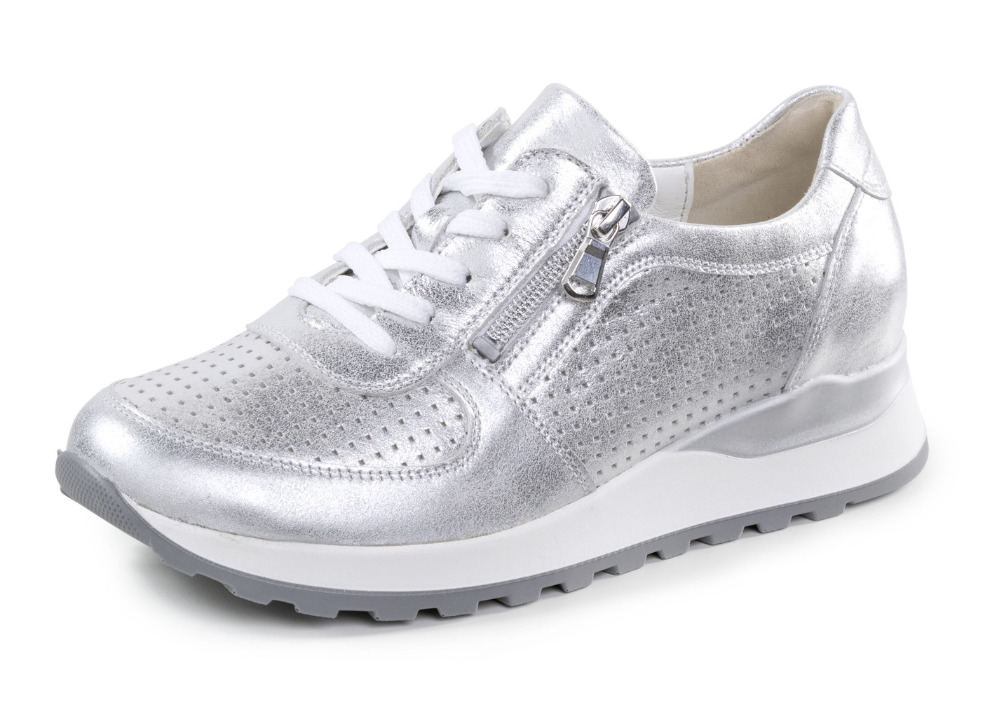 Waldläufer Schnür-Sneaker aus Nappaleder