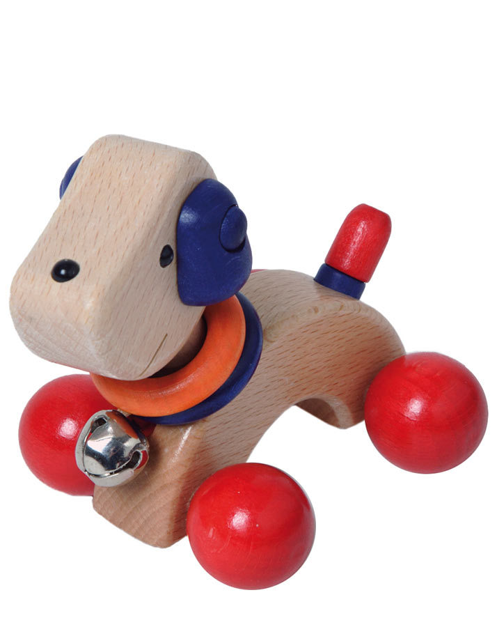 Spielhund PUPPY in rot/natur