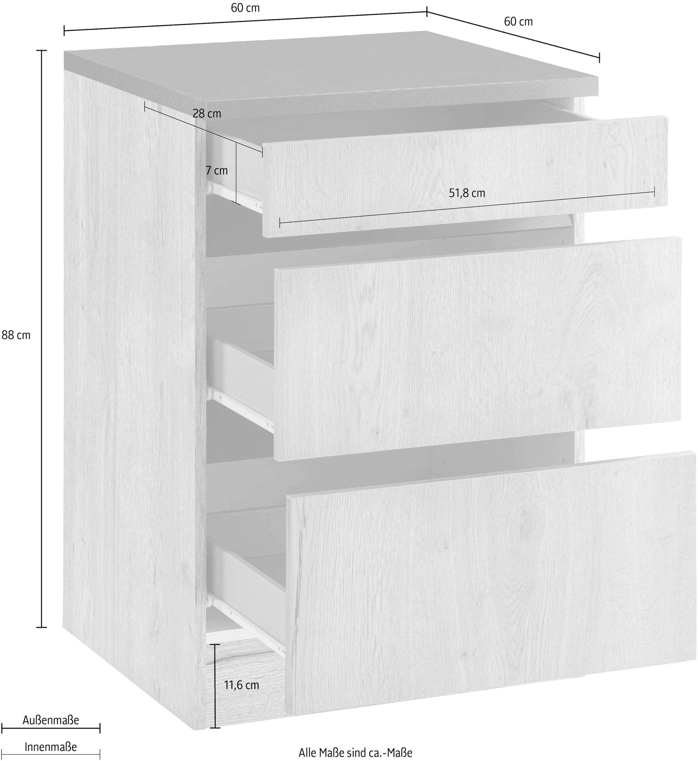 OPTIFIT Unterschrank »Roth« Breite 60 cm