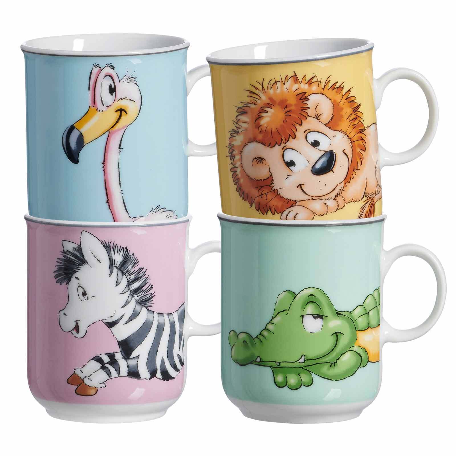 Ritzenhoff & Breker Kinderbecher Happy Zoo 270 ml 4er Set