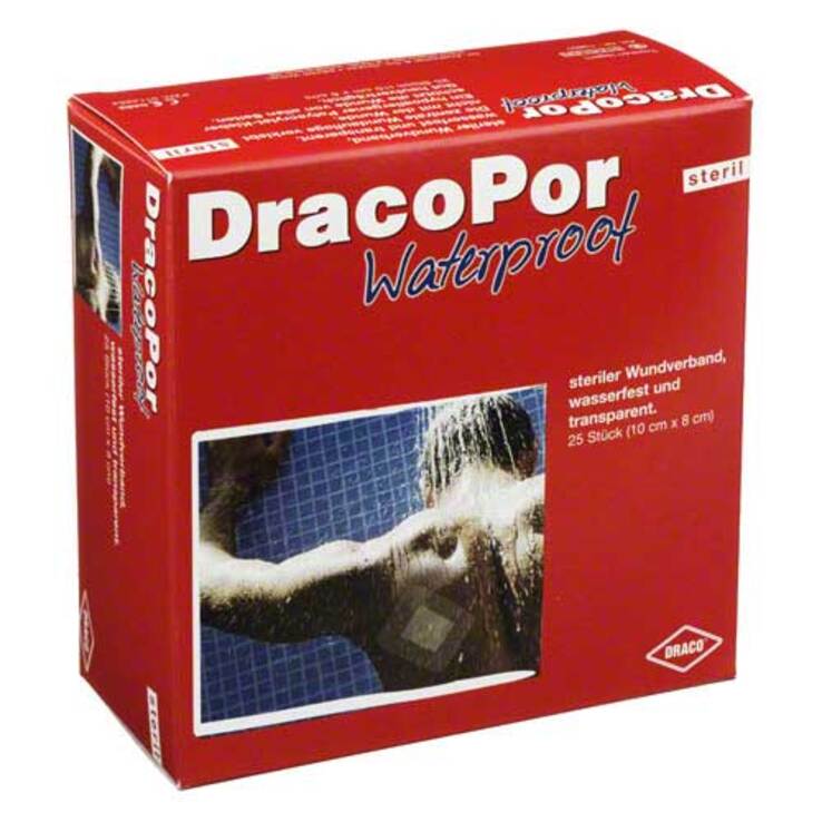 DracoPor waterproof Wundverband 8x10 cm steril, 25 St