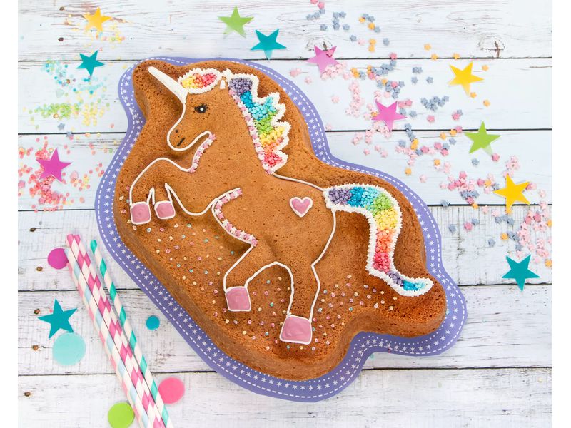 Städter Backform Elly das Einhorn 36.5 x 21 x 6 cm Motiv-Backform