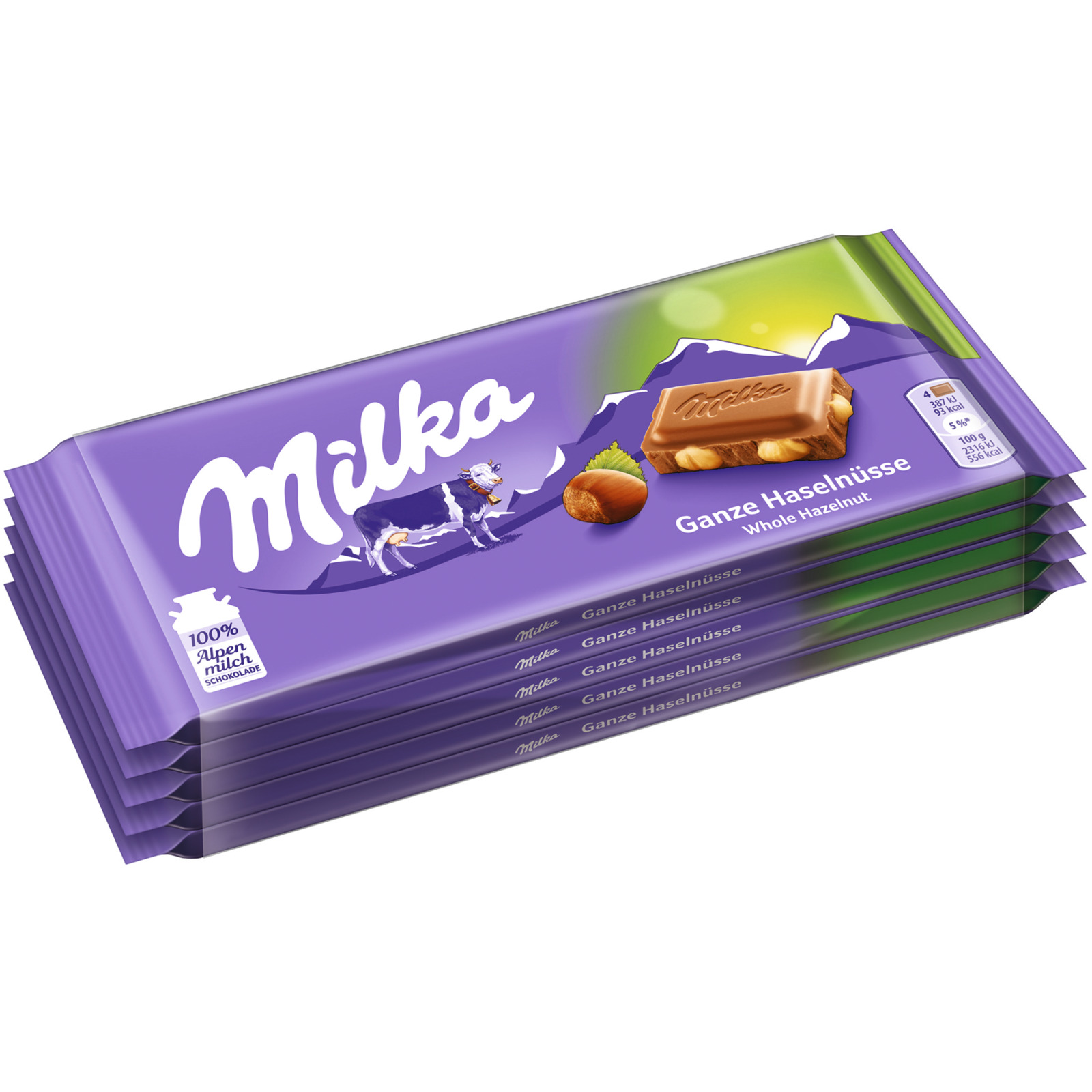 Milka Ganze Haselnüsse 5x100g
