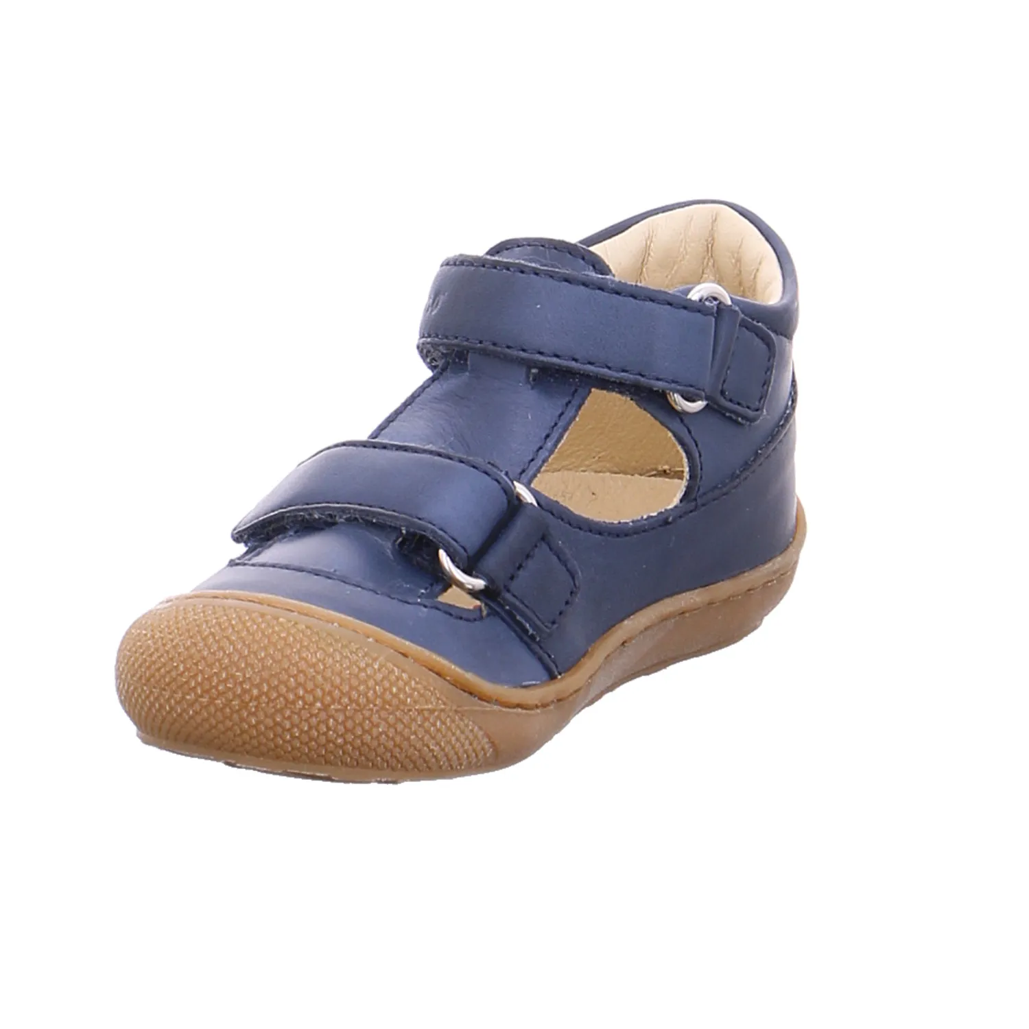 NATURINO Baby-Sommer-Bottine Blau Leder  Unisex Minilette