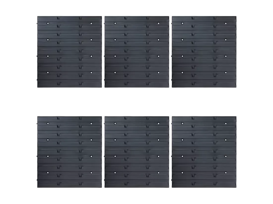 Prolenta Premium - Kit de bacs de stockage avec panneaux muraux 96 pcs Bleu