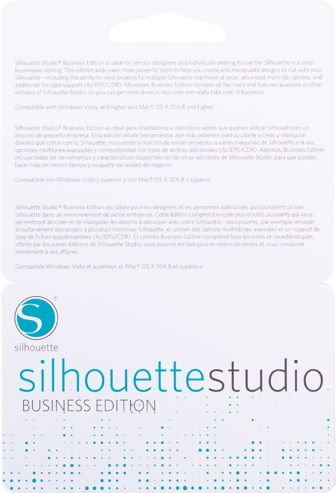 Silhouette  Scratch Card for Silhouette Studio® Business Edition    Für das Upgrade der Basic Software Edition