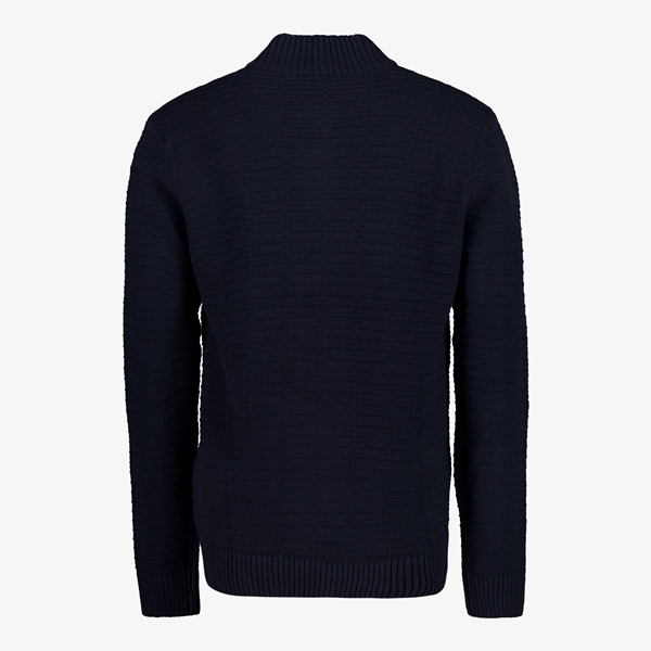 Unsigned gebreide heren vest donkerblauw