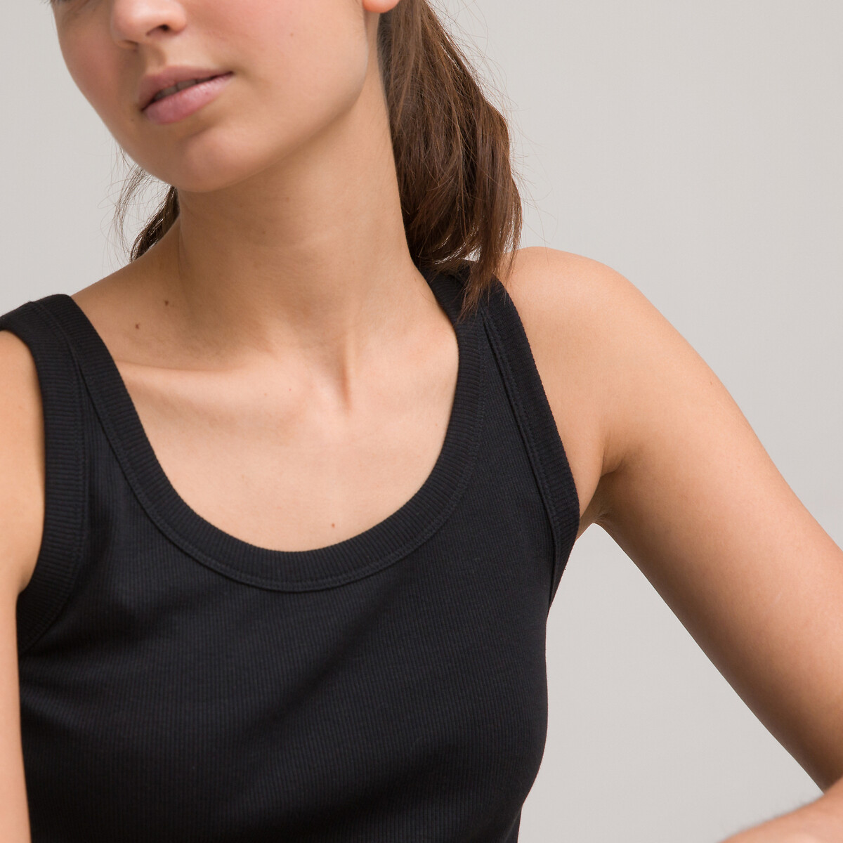 COLEÇÃO LA REDOUTE<br>Conjunto de 2 regatas cropped