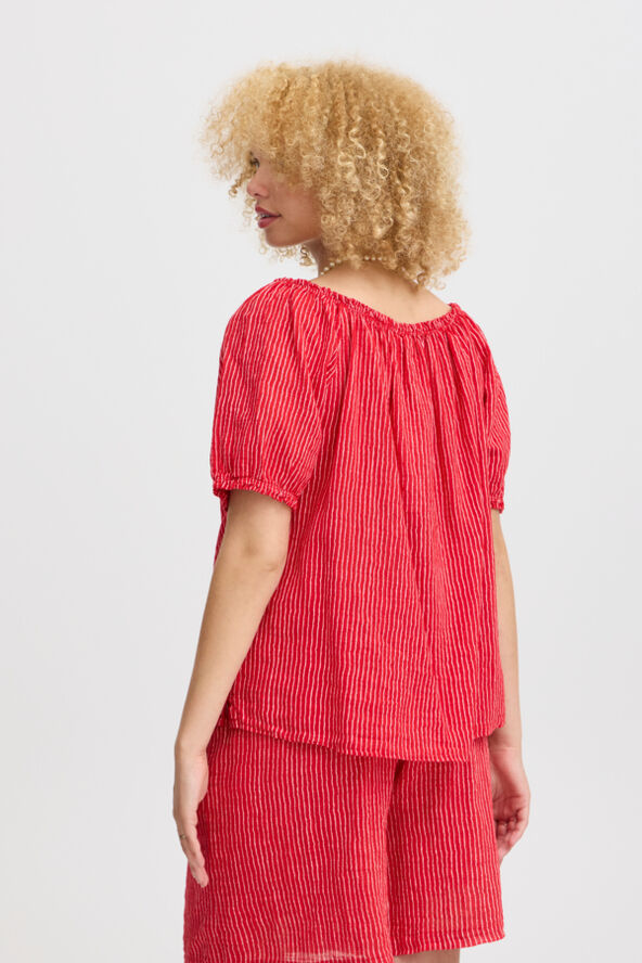 Sorbet SBALEXA STRIBE SS TOP Ribbon red