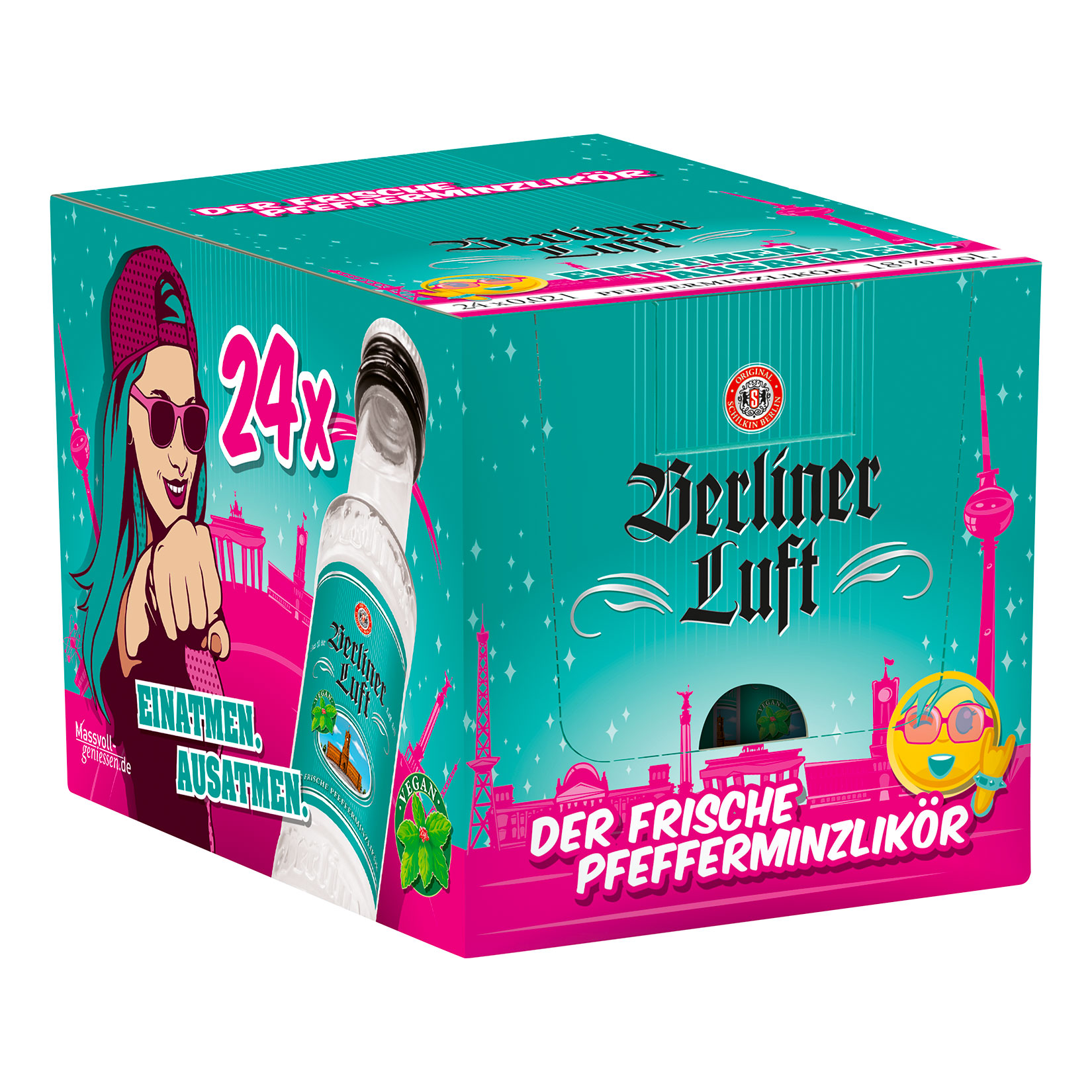 Berliner Luft Pfefferminz 18,0 % vol 20ml, 24er Pack