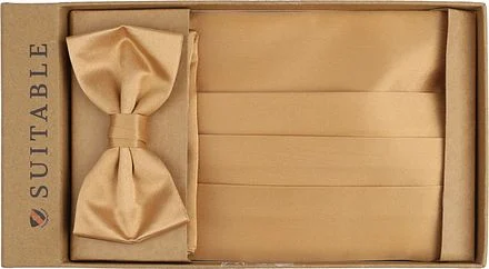 Suitable Cumberband Strik Pochet Set Goud CU-GALA-BASIC-23.05 kopen