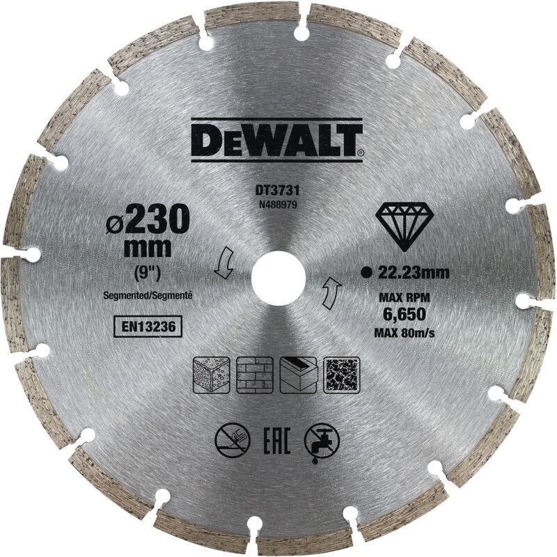 Disque fritté segmenté béton 230 x 22,2 mm