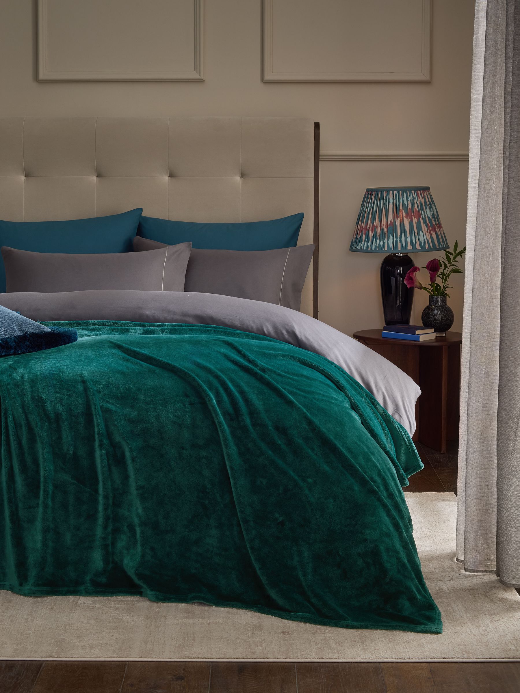 Pluche fleece sprei