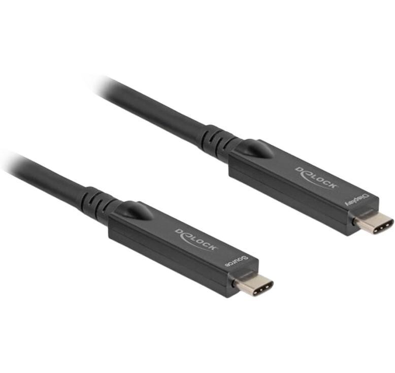 AOC USB Kabel 8K USB Type-C - USB Type-C, 8 m<br>USB 3.1 Video + Daten + PD Kabel 8 m USB C Schwarz