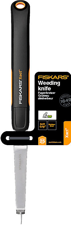 Couteau de désherbage lame acier inox Fiskars Xact™