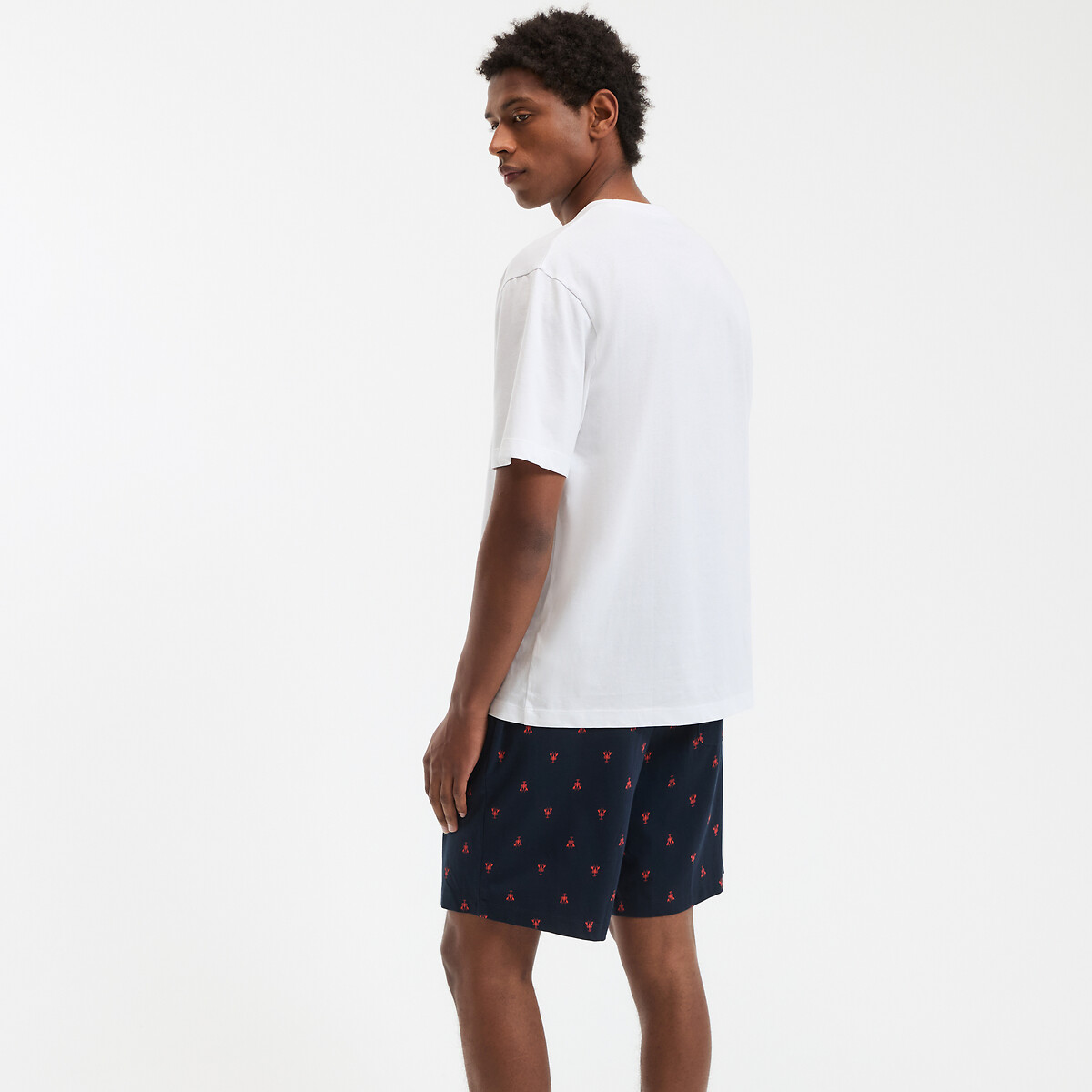 COLEÇÃO LA REDOUTE<br>Shorts de pijama de algodão, mangas curtas