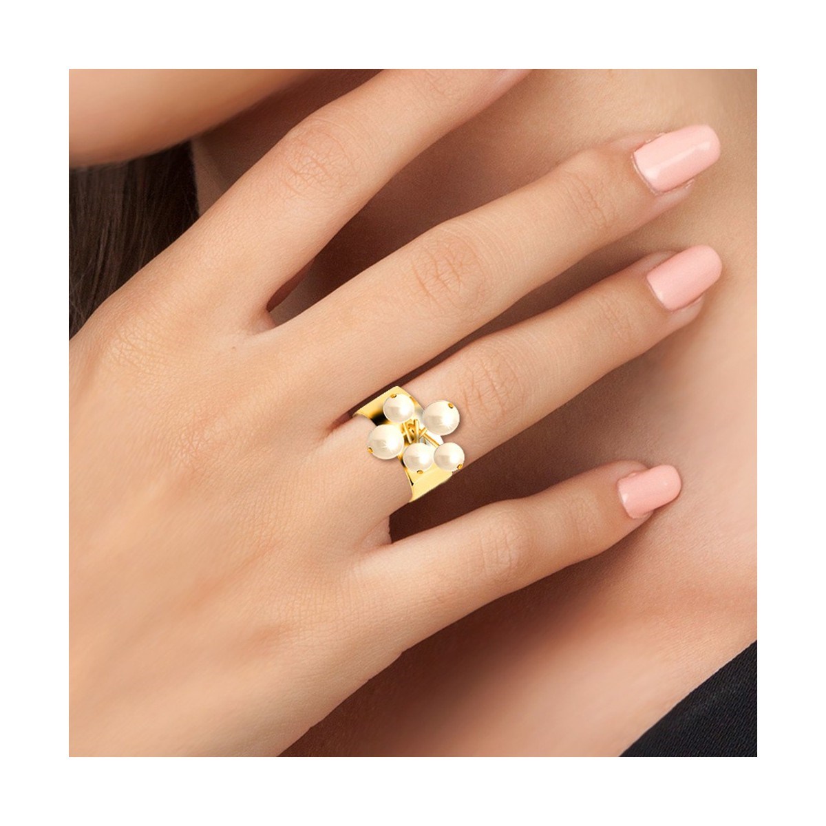Bague SC Bohème ornée de perles
