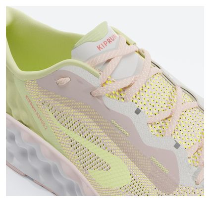 Chaussures Running Kiprun KS900.2 Rose/Jaune Femme