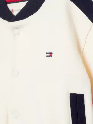 Jaqueta Varsity com Logo nas Costas da Coleção 1985