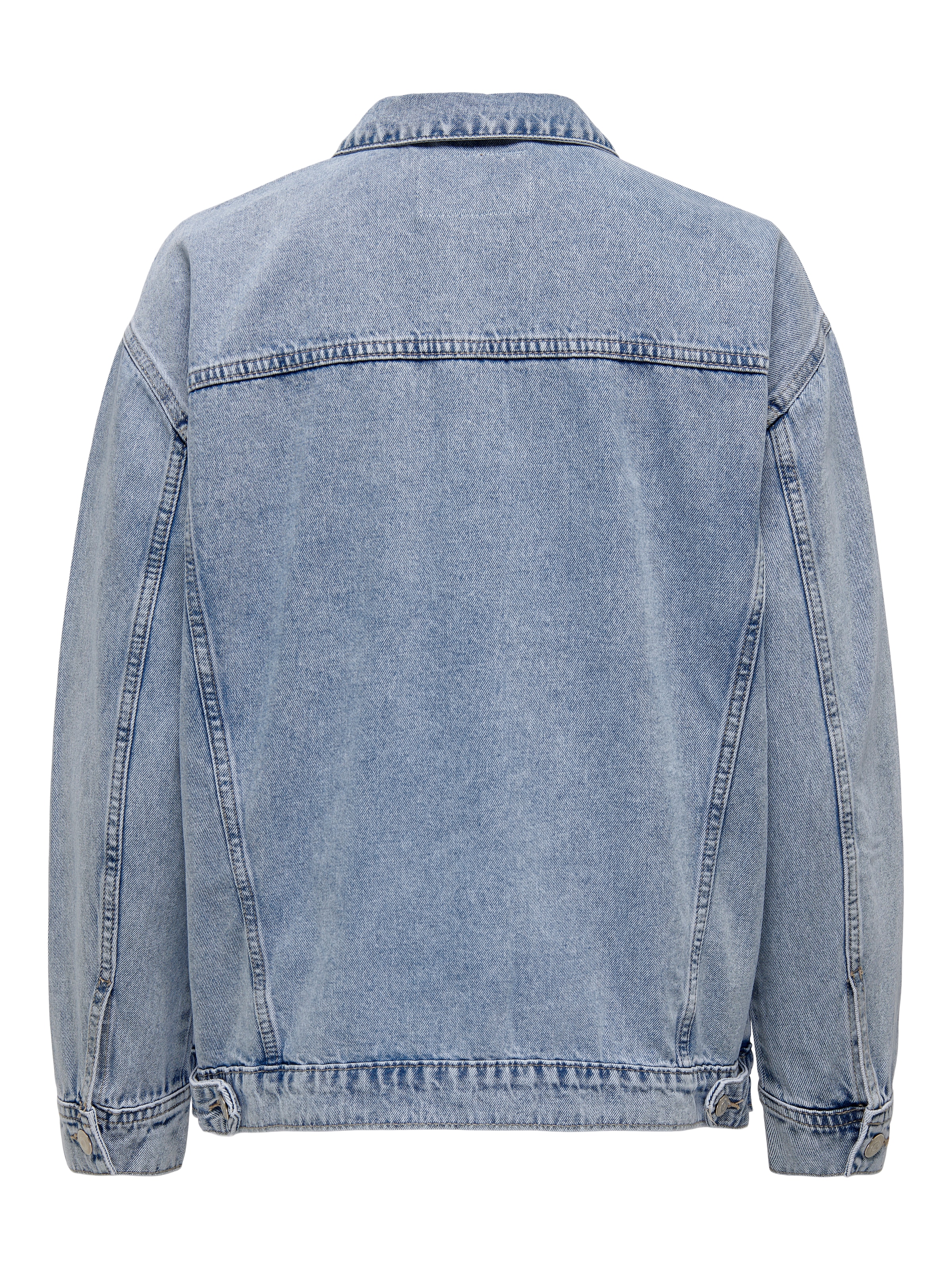 ONLY Jeansjacke »ONLOCEAN – Jeansjacke mit Knopfleiste und Bündchen« oversized fit, modisch, Denim, Baumwolle, Kragen