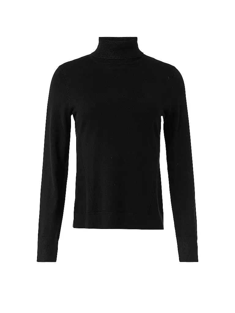 COMMA Rollkragenpullover schwarz
