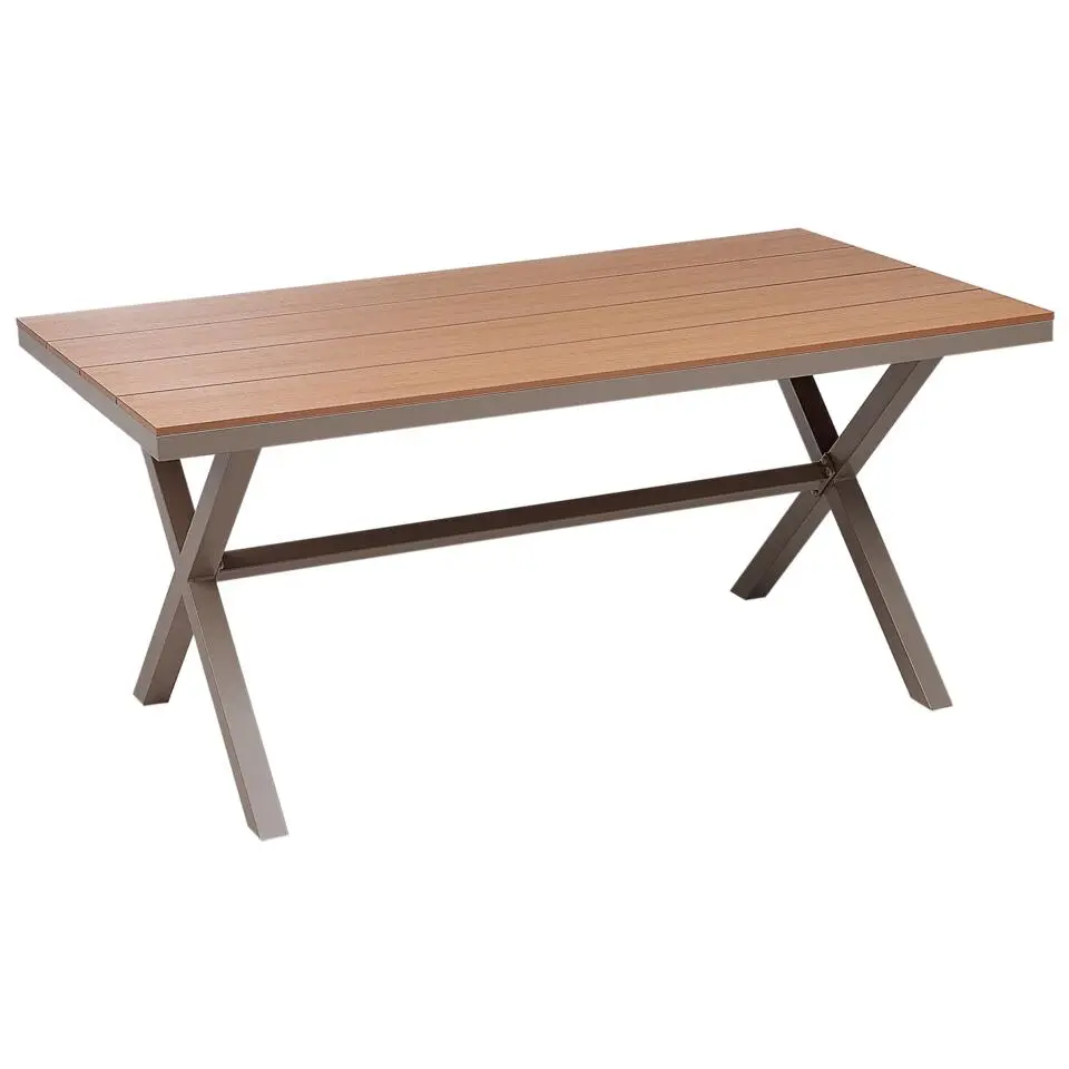 TIANO - Tuintafel - Taupe - Aluminium