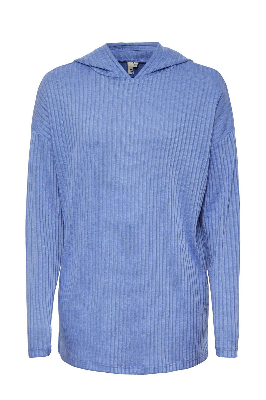 PIECES KIDS ribgebreide longsleeve LPMOLLY blauw