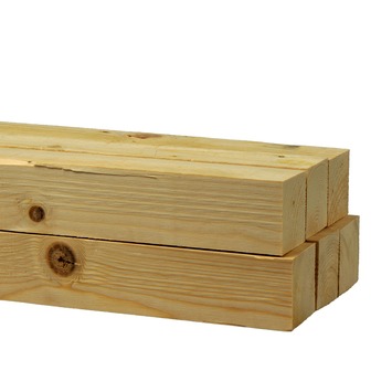 Voordeelpak ruw vuren 50x50 mm lengte 210 cm 6 stuks